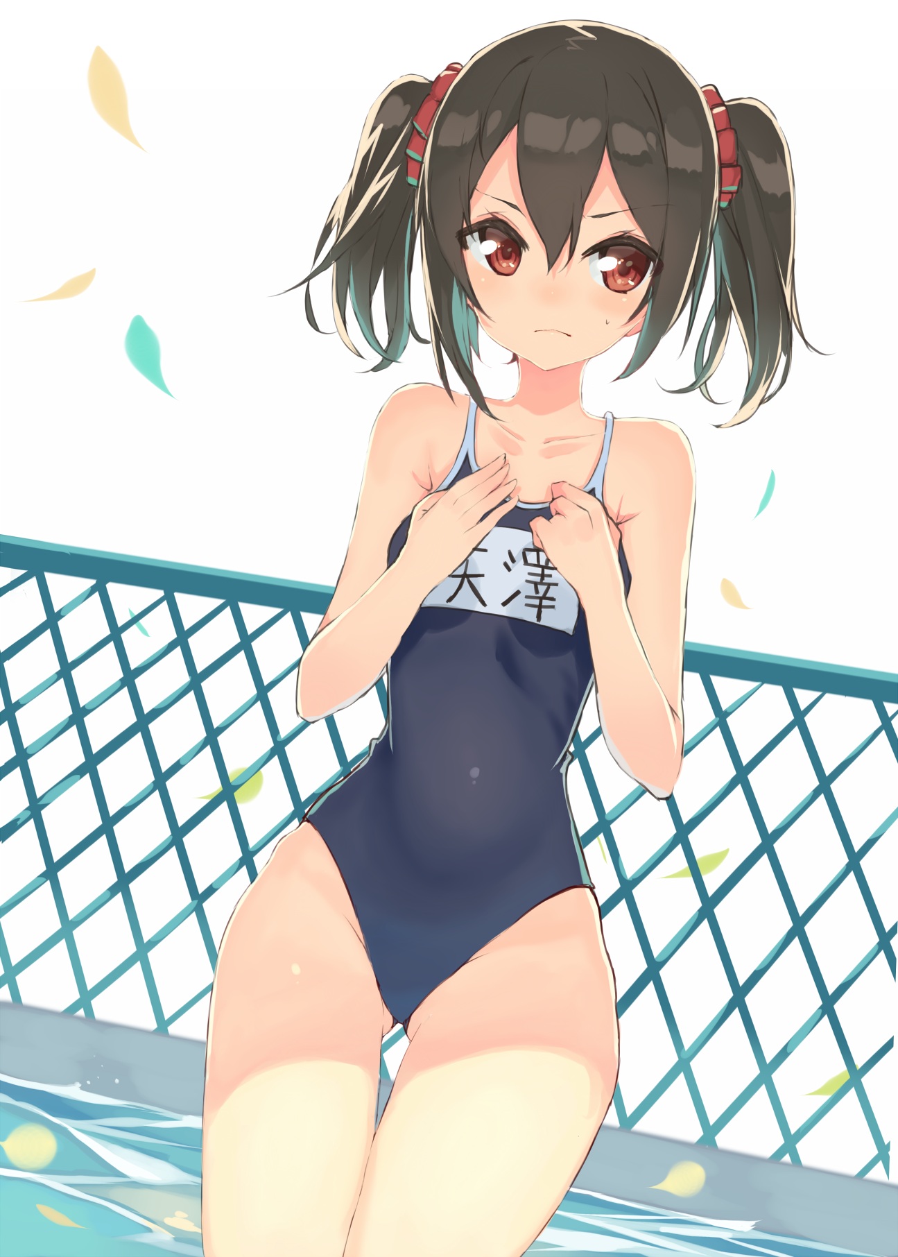 hajime kaname love live! yazawa nico school swimsuit swimsuits 